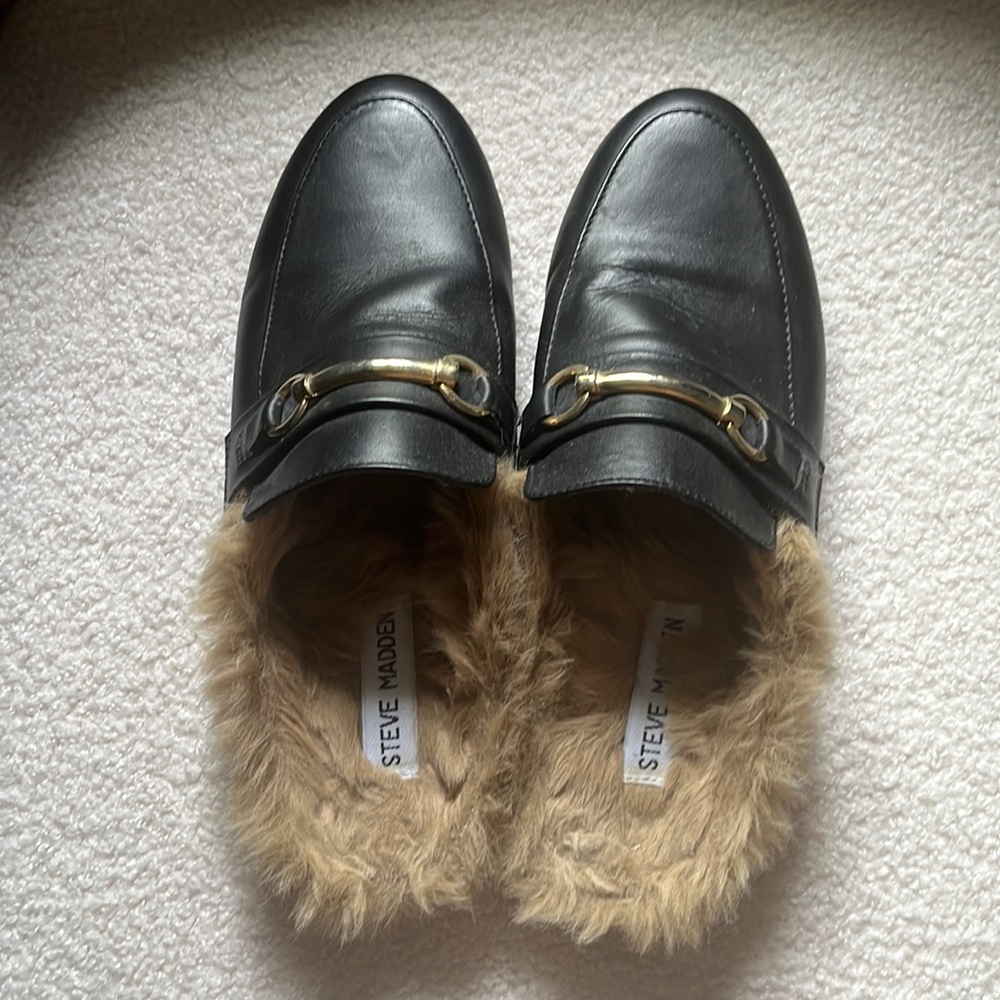 Steve Madden leather mules